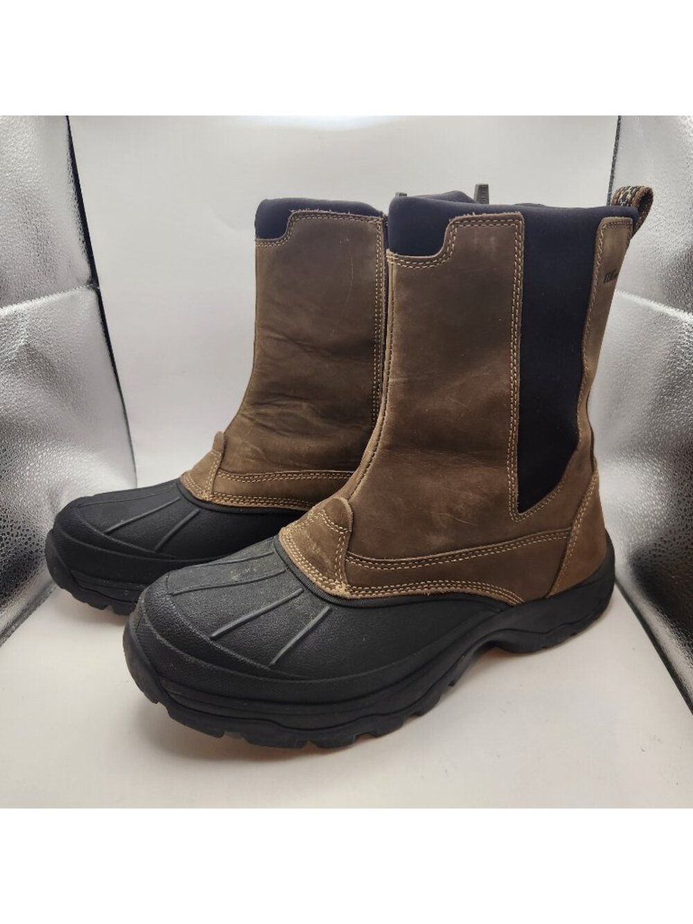 LL Bean Storm Chaser Tek 2.5 Brown Boots Size 10 Med Pimaloft Side Zip